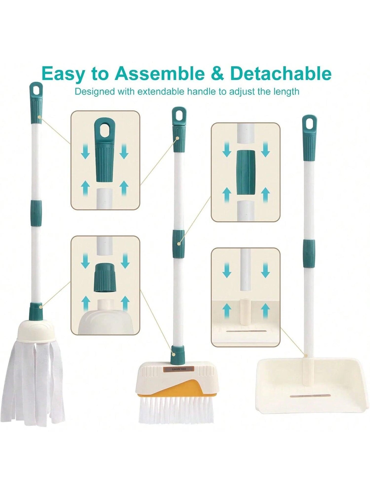 Little Dustman 12-Piece Kids Cleaning Kit - Little Explorers