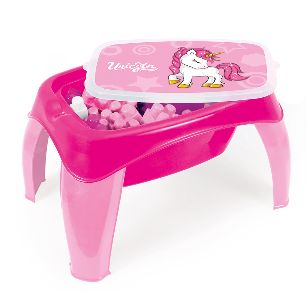 Unicorn Mega Block Activity Table - Little Explorers