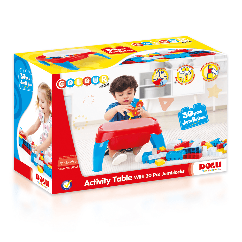 Mega Block Activity Game Table - Little Explorers