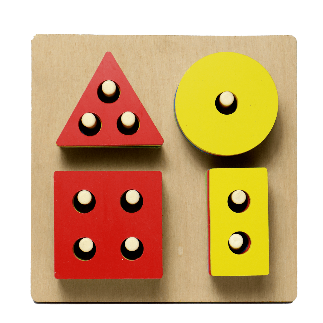 Wooden Geometric Shape Sorter 4 - Little Explorers