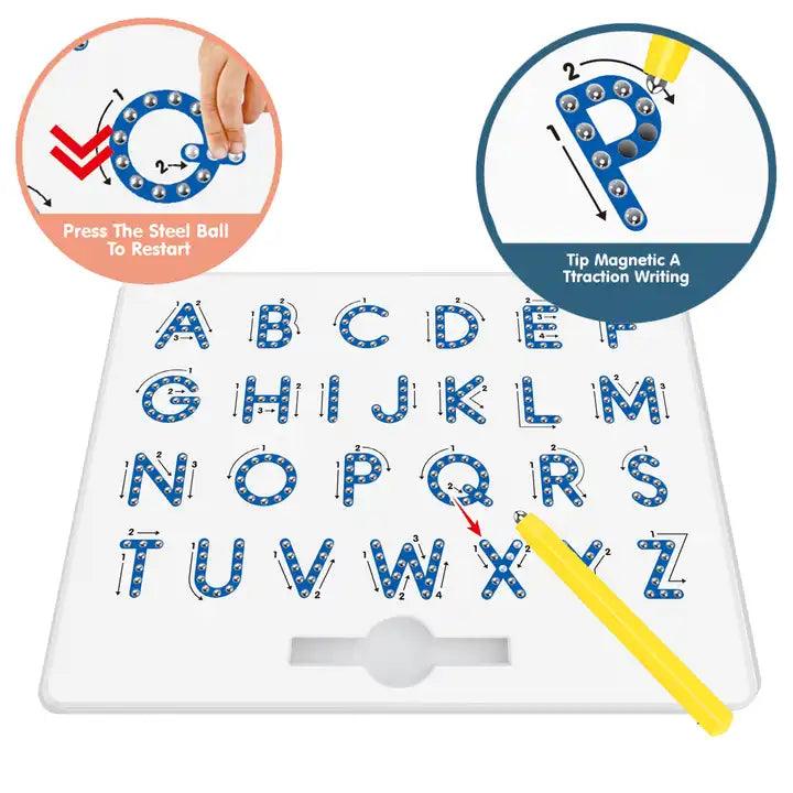 Magnetic Alphabet Tracing Board - Little Explorers