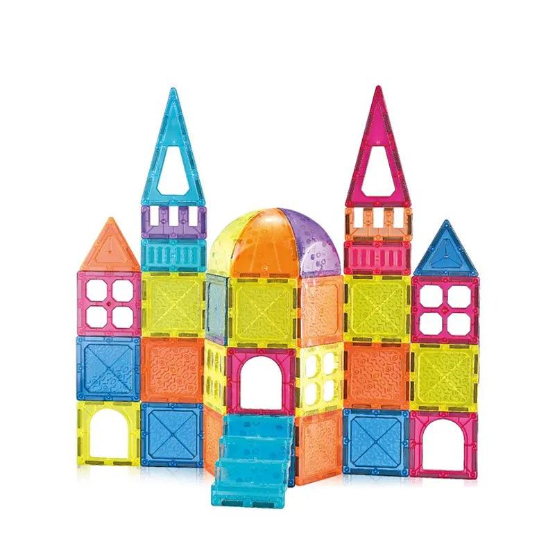 Magnetic DIY Geometric Building Blocks - Little Explorers