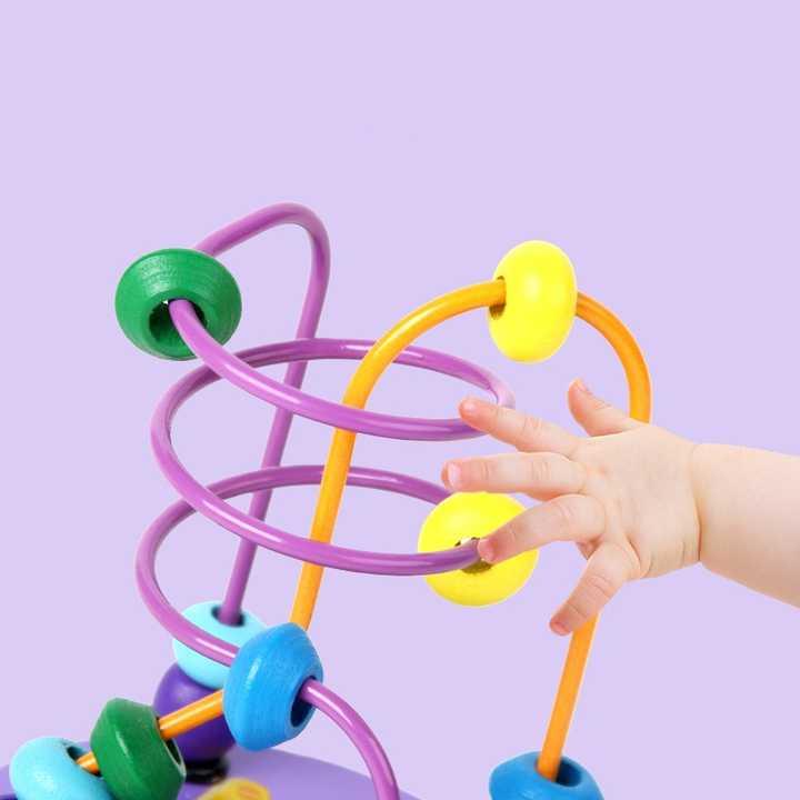 Wooden Animal-Themed Bead Maze Toy - Little Explorers