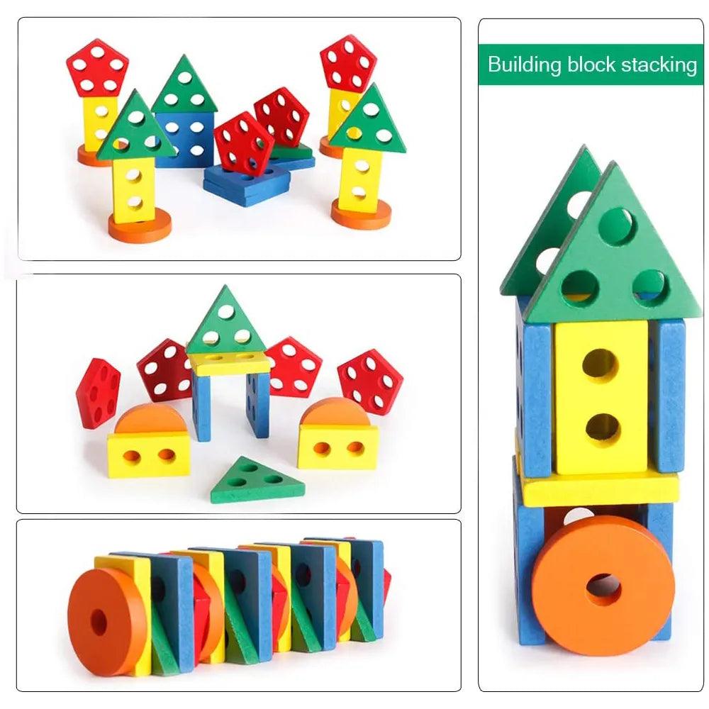Wooden Shape Sorting Set - Little Explorers