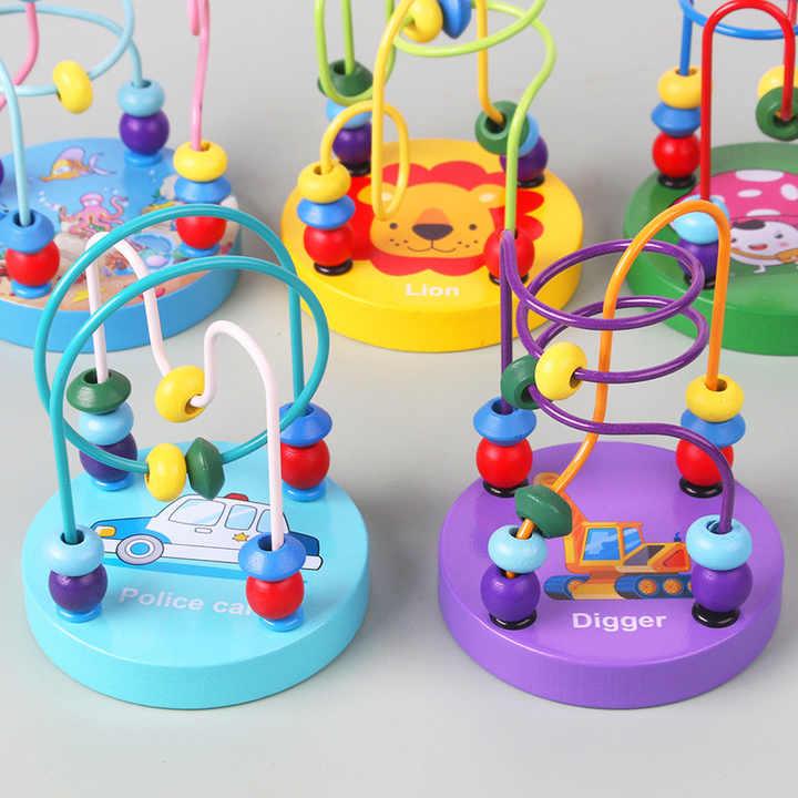 Wooden Animal-Themed Bead Maze Toy - Little Explorers