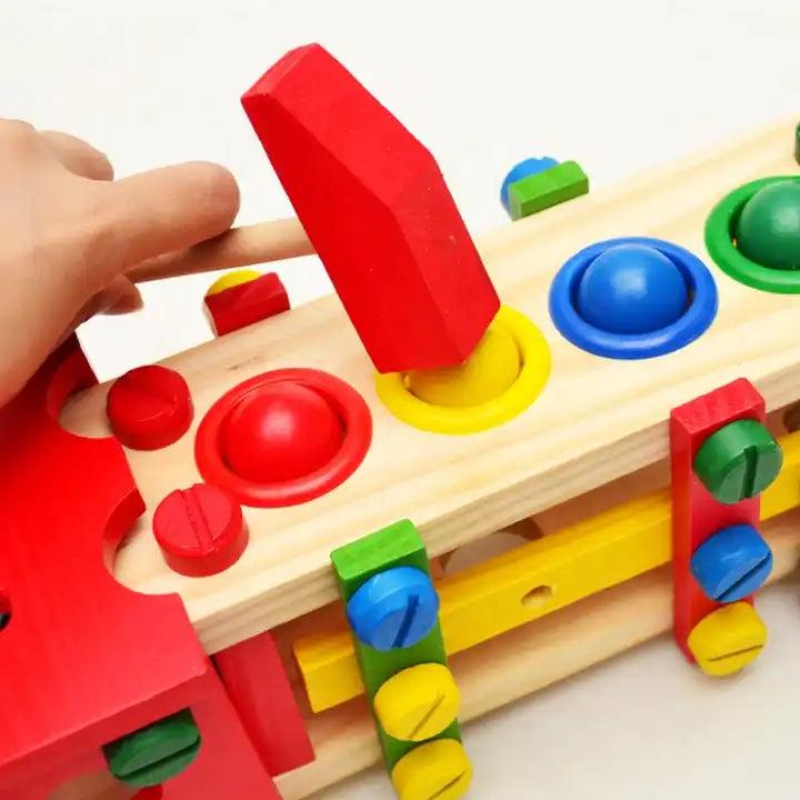Build & Play Screw Car ‚Wooden Assembly Toy - Little Explorers
