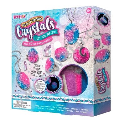 Glow-in-the-Dark Crystal Jewelry Making Kit - Little Explorers