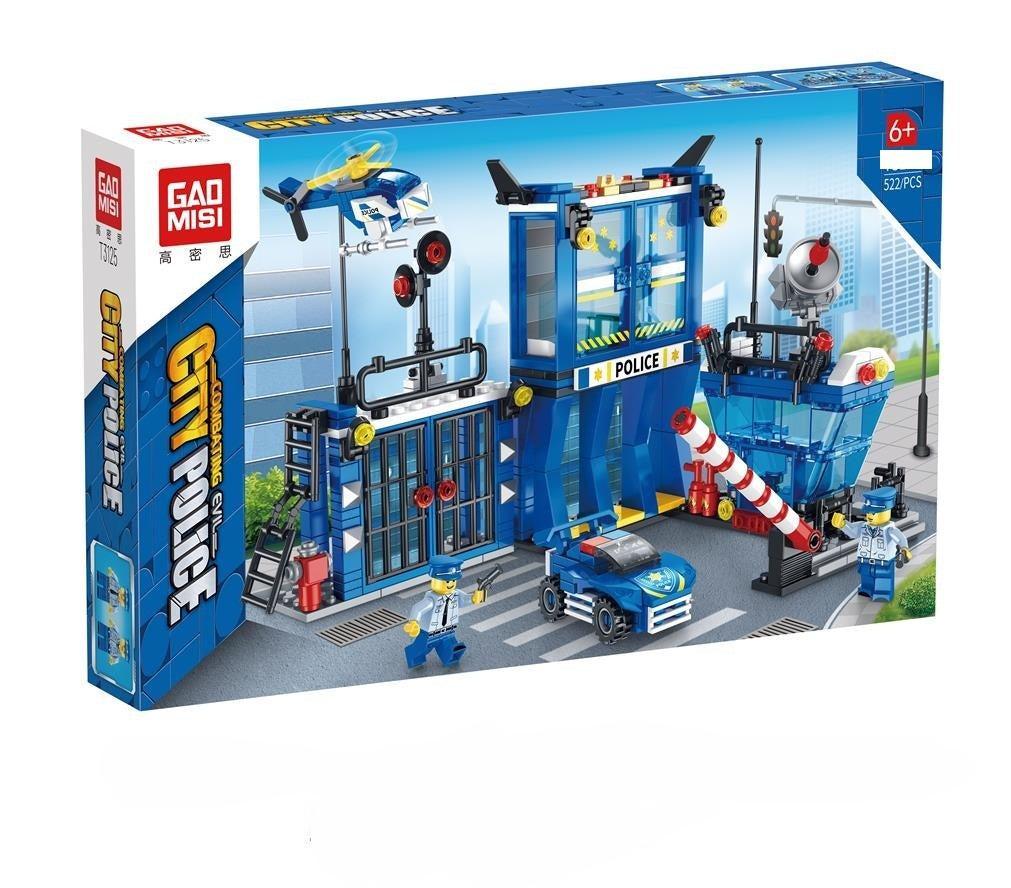 Urban Police Station Building Blocks Set - Little Explorers