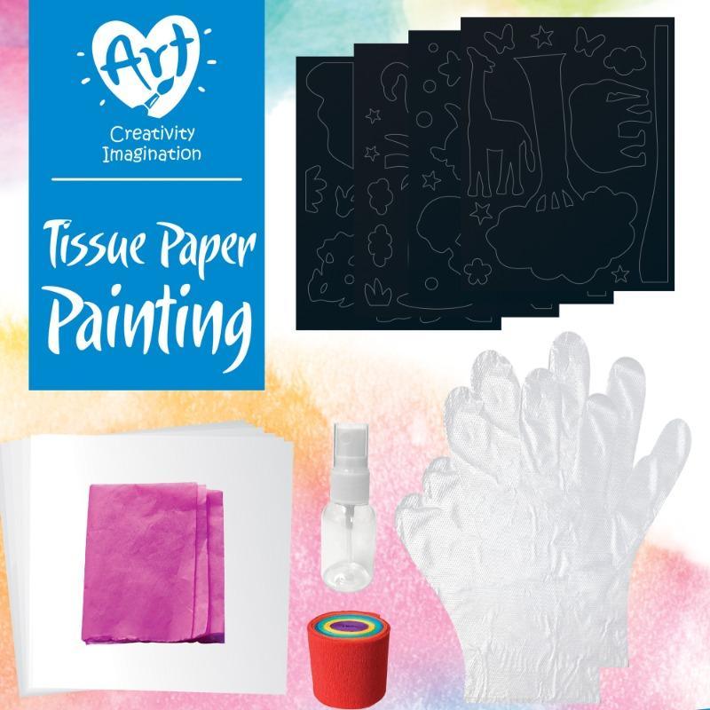 Tissue Paper Painting Art Kit - Little Explorers
