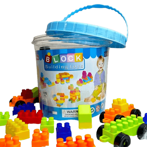 170 Pieces Building Blocks Bucket - Little Explorers