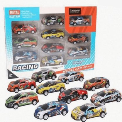Metal Car 10-Piece Racing Set - Little Explorers