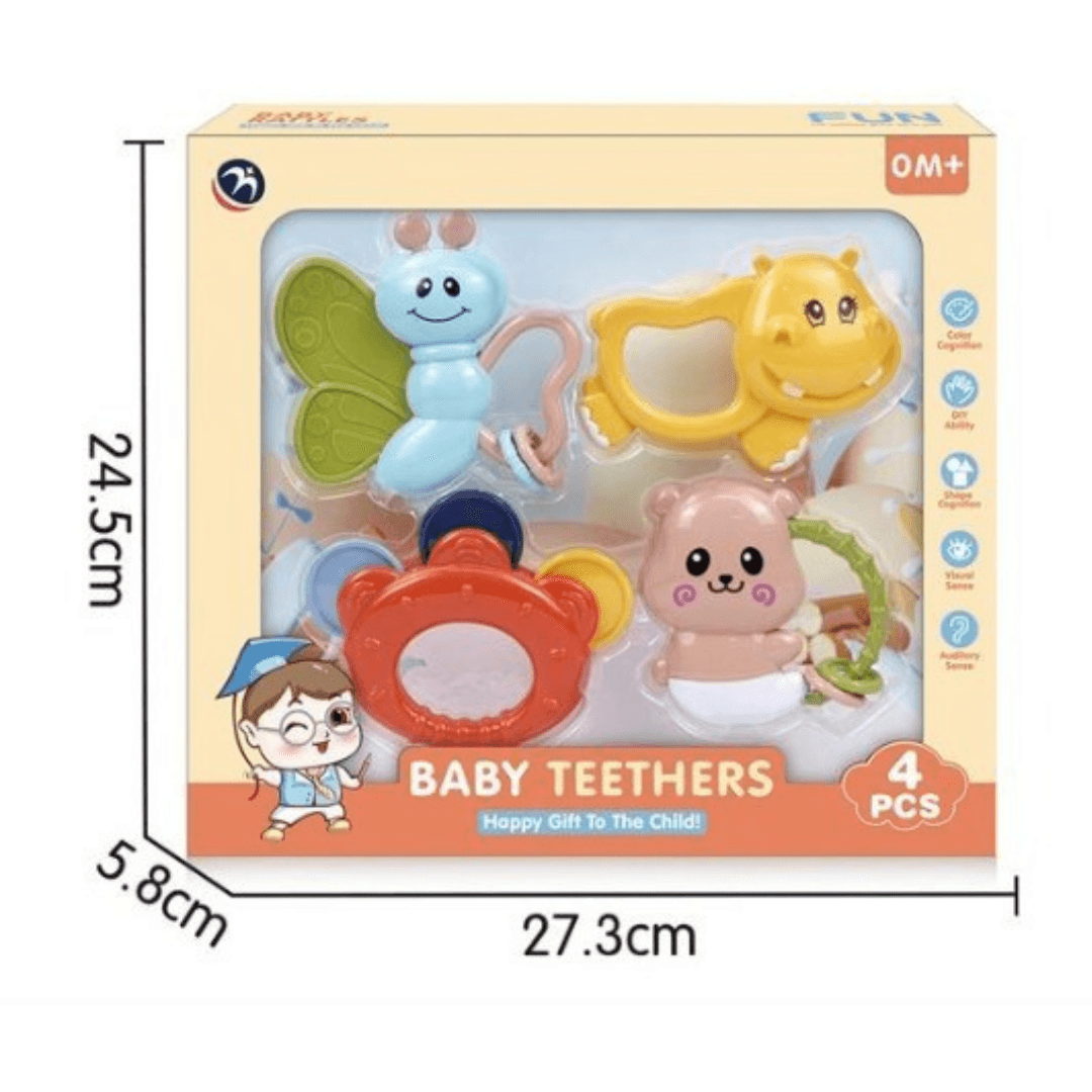 Baby Teethers set of 4 - Little Explorers