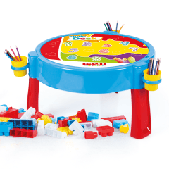 100 Pieces Jumbo Blocks with Activity Table - Little Explorers