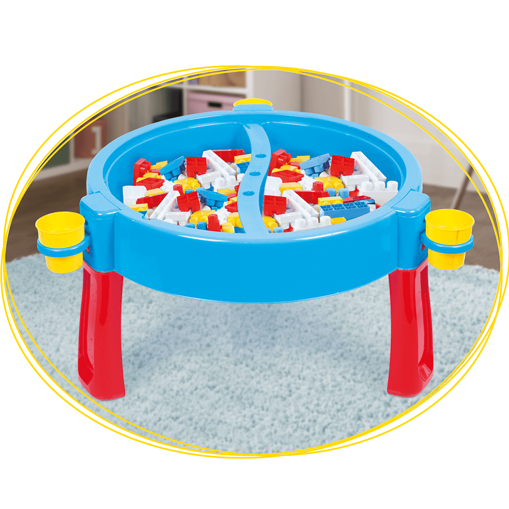 100 Pieces Jumbo Blocks with Activity Table - Little Explorers
