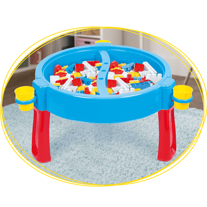 100 Pieces Jumbo Blocks with Activity Table - Little Explorers