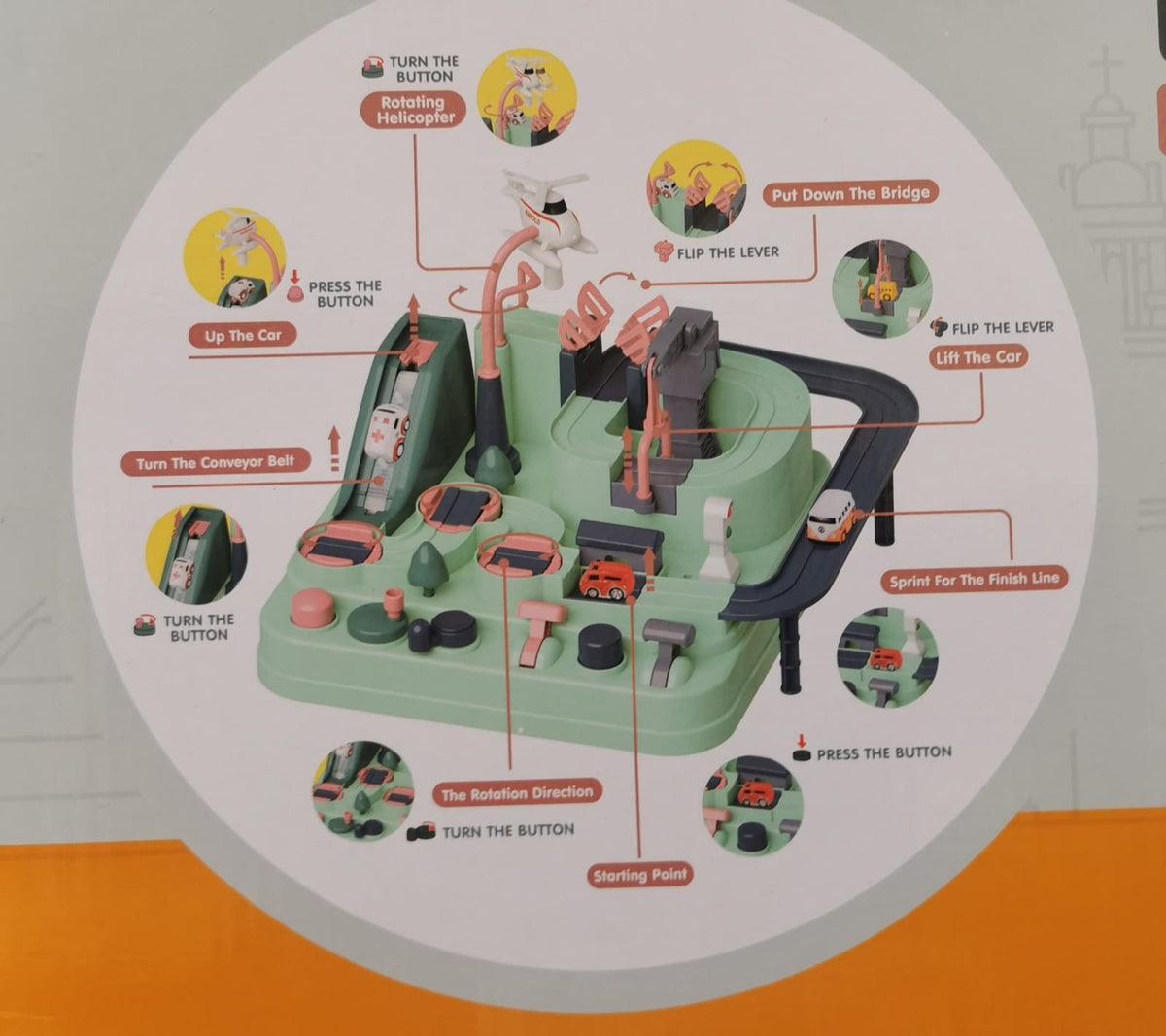 3-in-1 Parking Adventure Car Game Set - Little Explorers