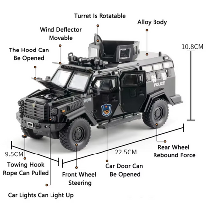 Armored Police Truck - 1:24 Scale