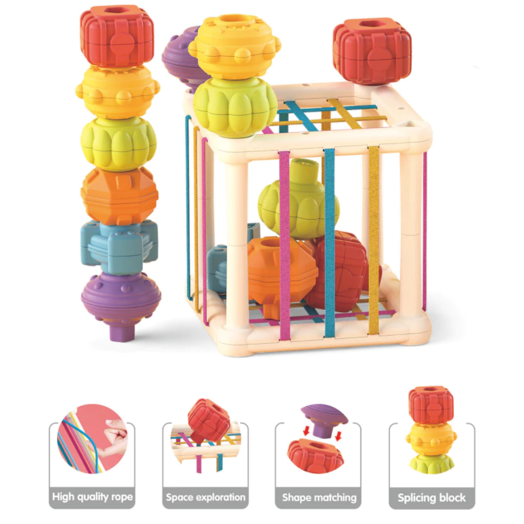 Shape Sorting & Stacking Sensory Toy