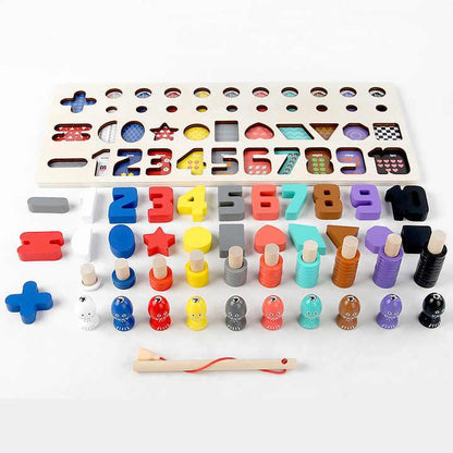 5-in-1 Wooden Board Puzzle - Little Explorers