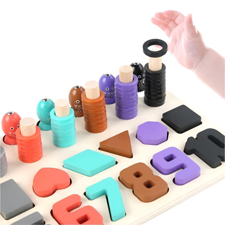 5-in-1 Wooden Board Puzzle - Little Explorers