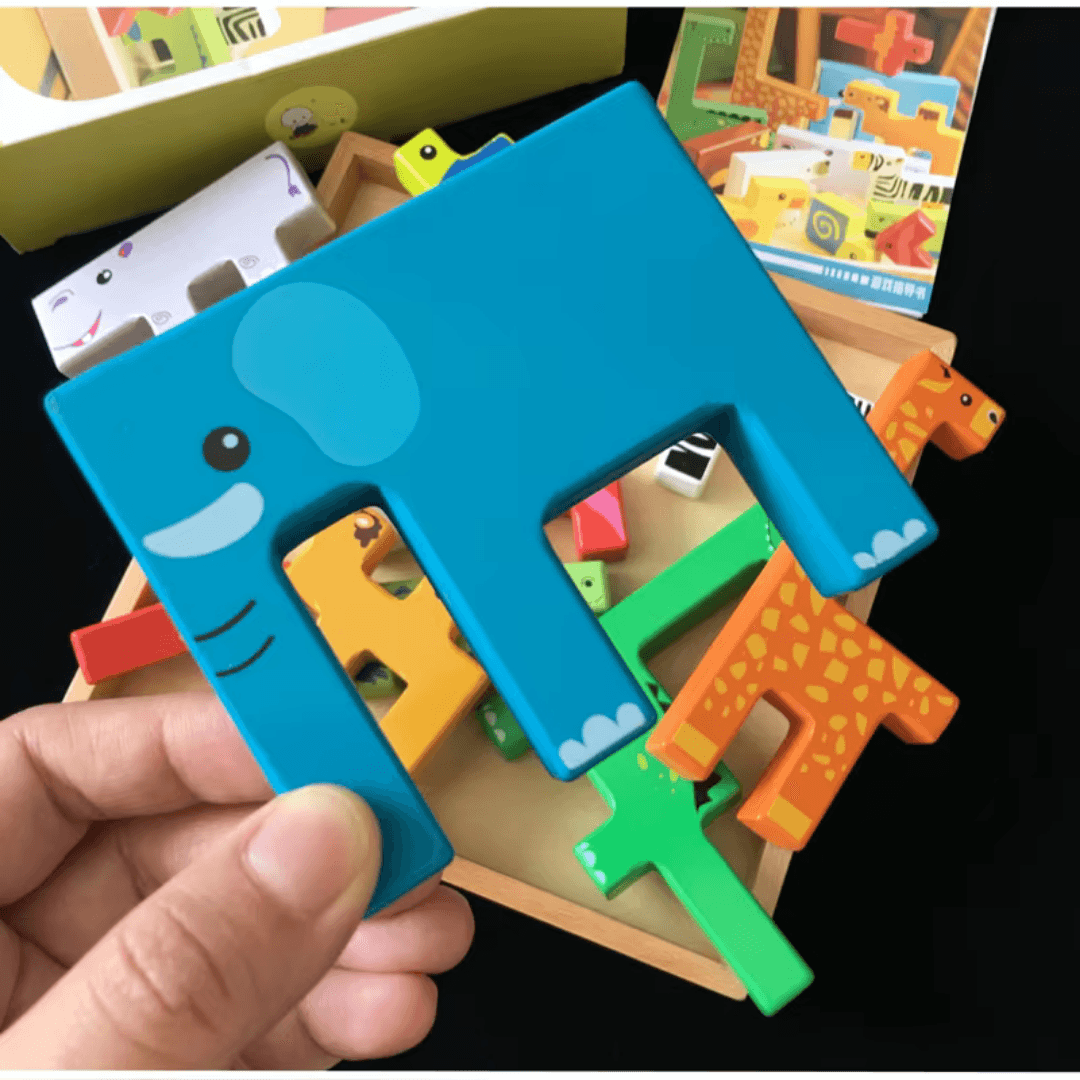 Animal Stacking Wooden Puzzle - Little Explorers