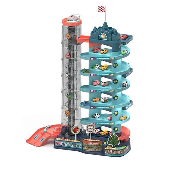 Automatic 7-Story Track Car Parking Set - Little Explorers