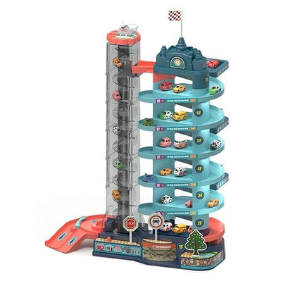 Automatic 7-Story Track Car Parking Set - Little Explorers