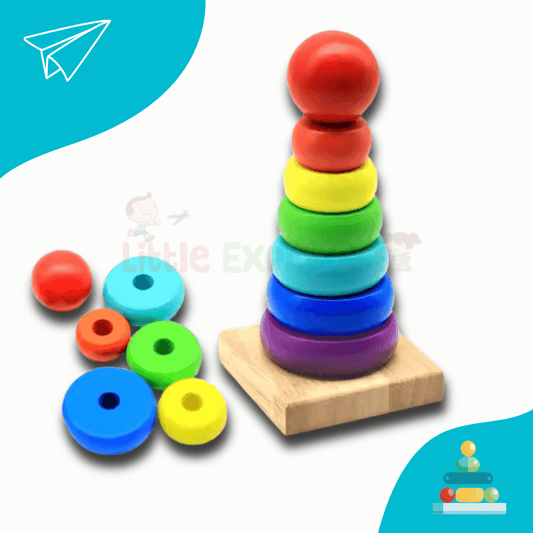 Rainbow Stack Tower - Little Explorers