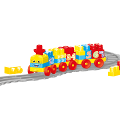 58-Piece Train and Track Lego Set - Little Explorers