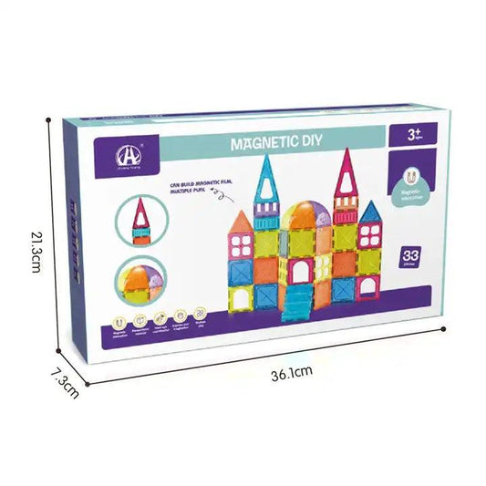 Magnetic DIY Geometric Building Blocks - Little Explorers