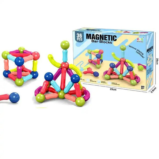 Magnetic Building Bar Blocks Set - Little Explorers