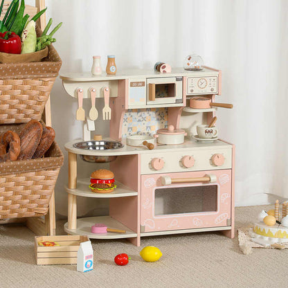 Wooden Play Kitchen Set
