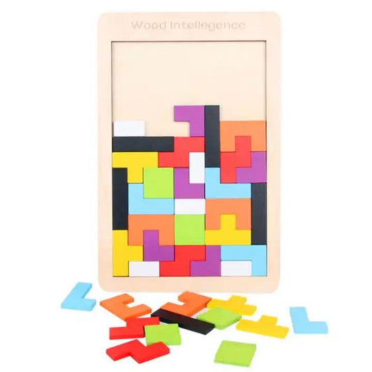Wooden Tetris Puzzle - Little Explorers