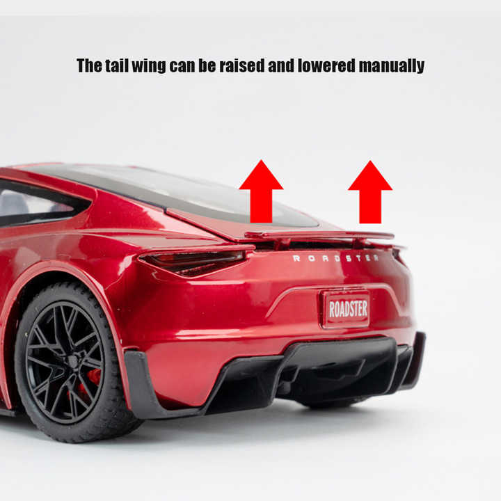 Tesla Roadster Alloy - 1:24 Scale