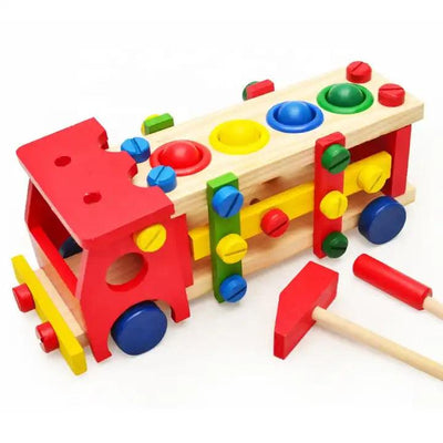Build & Play Screw Car ‚Wooden Assembly Toy - Little Explorers