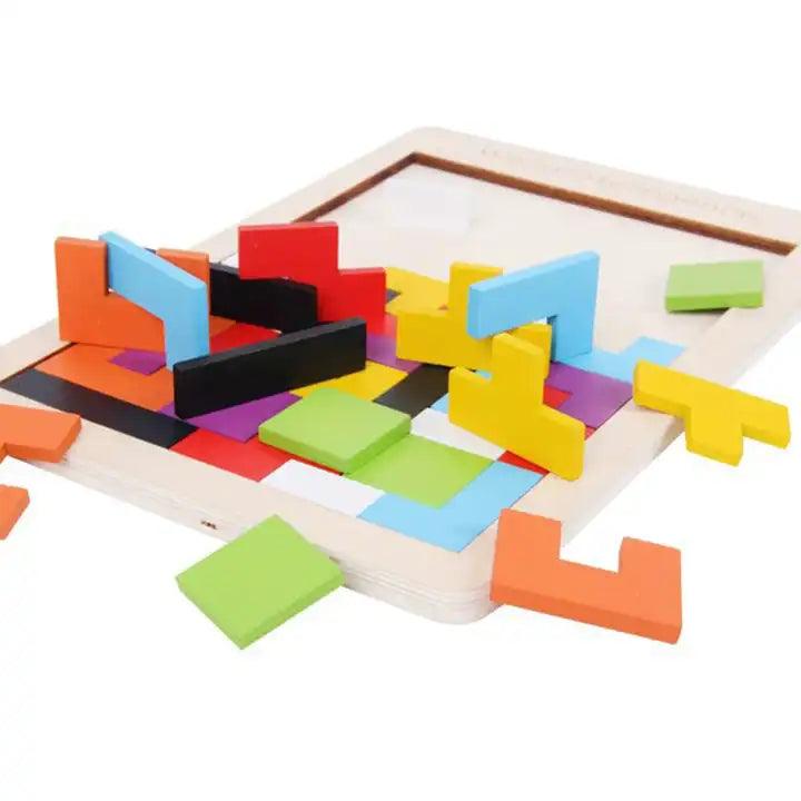 Wooden Tetris Puzzle - Little Explorers