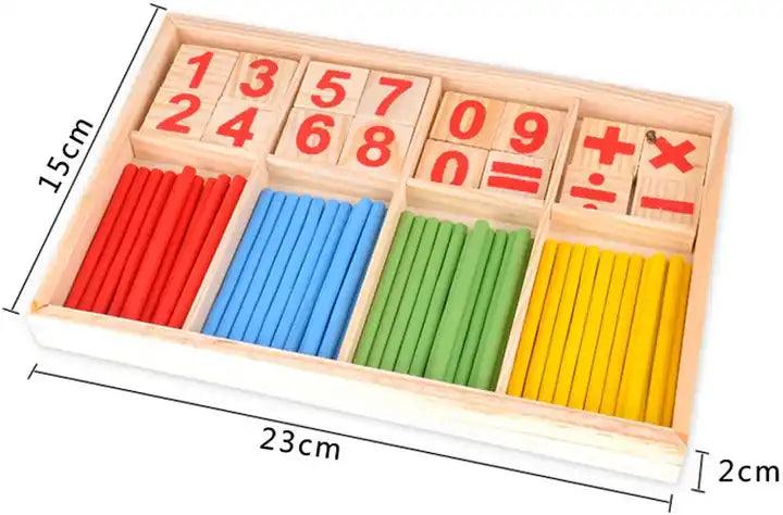Wooden Math Counting Sticks - Little Explorers