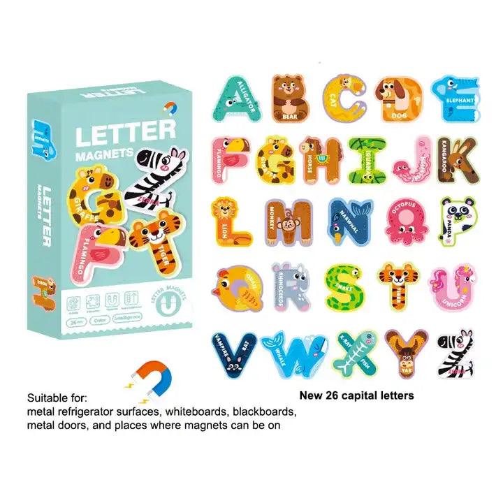 Animal Alphabet Magnetic Letters ‚ Educational Fridge Magnets - Little Explorers