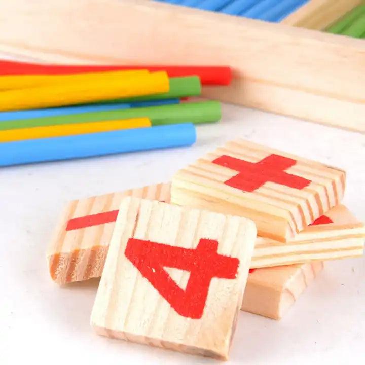 Wooden Math Counting Sticks - Little Explorers