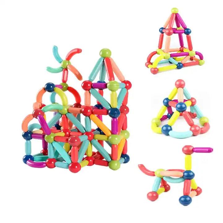 Magnetic Building Bar Blocks Set - Little Explorers