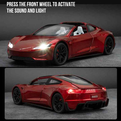Tesla Roadster Alloy - 1:24 Scale