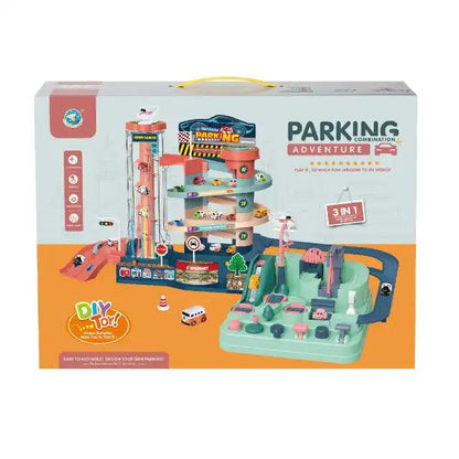 3-in-1 Parking Adventure Car Game Set - Little Explorers