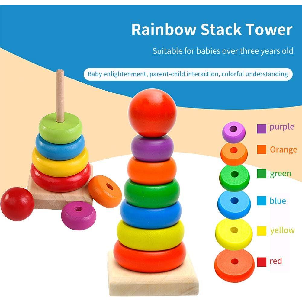 Rainbow Stack Tower - Little Explorers