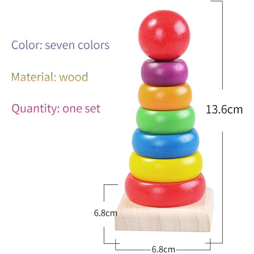 Rainbow Stack Tower - Little Explorers