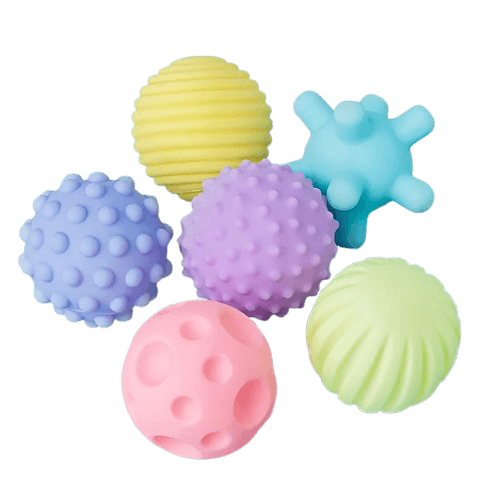Multi-Texture Baby Sensory Balls (Set of 6) - Little Explorers
