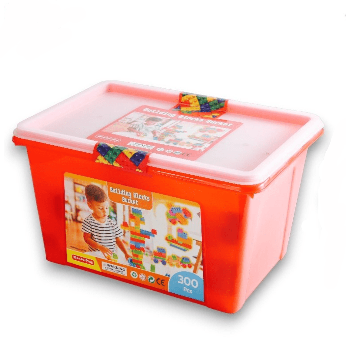 Building Blocks Bucket 300PCS - Little Explorers