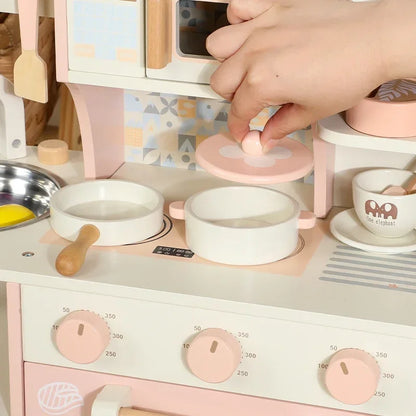Wooden Play Kitchen Set