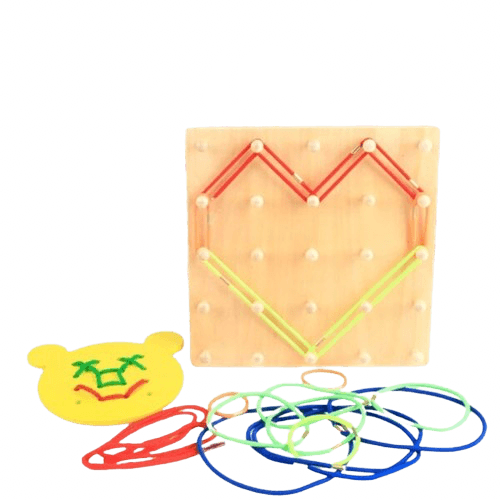 Creative Wooden Nail Board Puzzle - Little Explorers