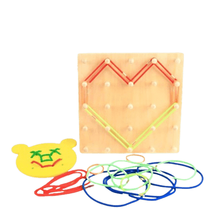 Creative Wooden Nail Board Puzzle - Little Explorers