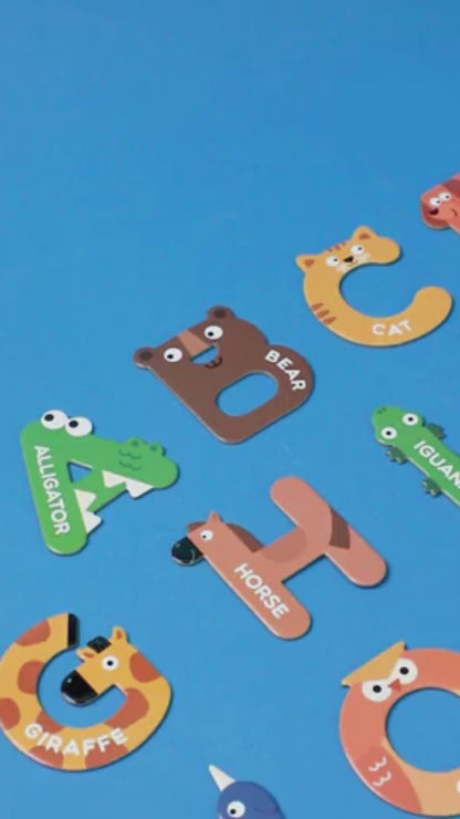 Animal Alphabet Magnetic Letters ‚ Educational Fridge Magnets